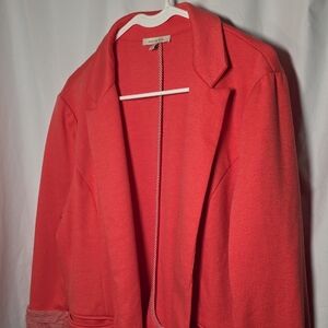 Skies Are Blue Coral Blazer
